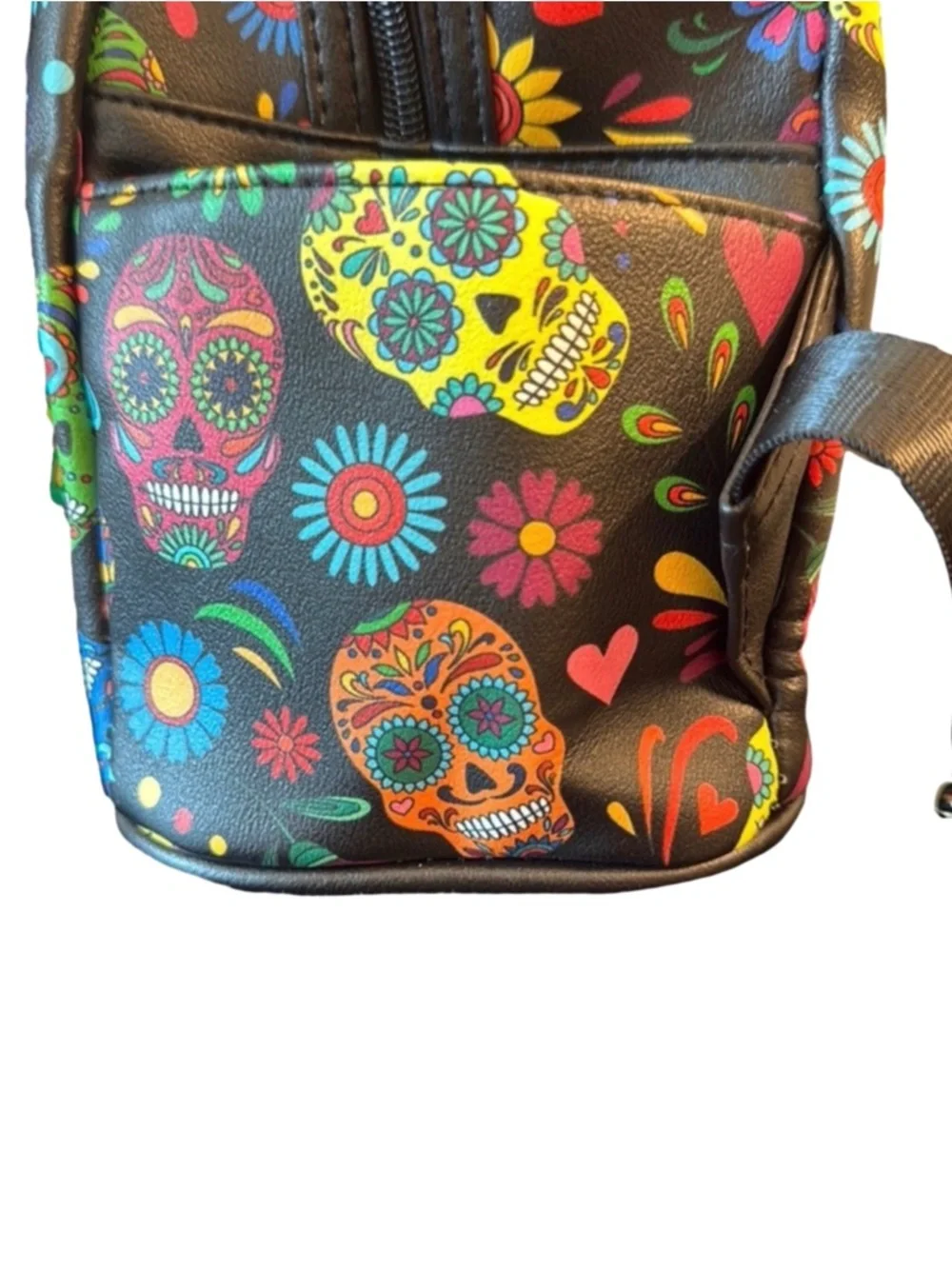 Sleepyville Critters Sugar Skulls Backpack Gothic Day of the Dead Back to School